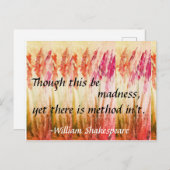 William Shakespeare Quote Briefkaart (Voorkant / Achterkant)