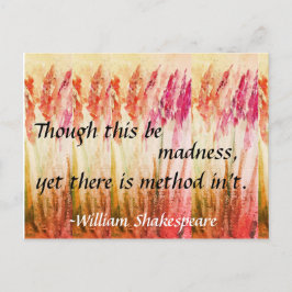 William Shakespeare Quote Briefkaart