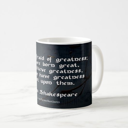 William Shakespeare Quote Koffiemok (Voorkant rechts)