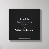 William Shakespeare Quote - Love Canvas Afdruk (Voorkant)