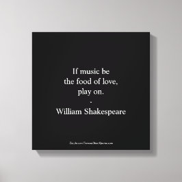 William Shakespeare Quote - Love Canvas Afdruk