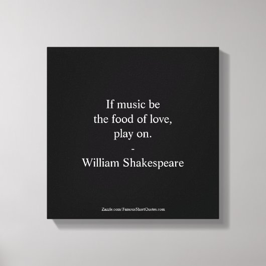 William Shakespeare Quote - Love Canvas Afdruk (Voorkant)