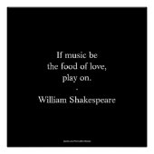William Shakespeare Quote - Love Poster (Voorkant)