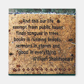 William Shakespeare Quote Magnet (Voorkant)