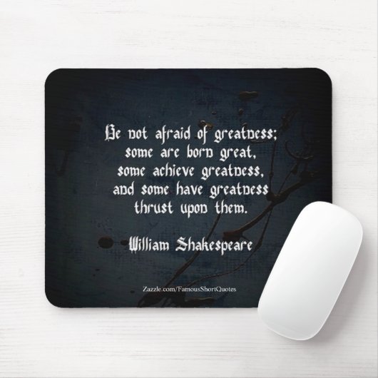 William Shakespeare Quote Muismat (Met muis)