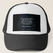 William Shakespeare Quote Trucker Pet (Voorkant)