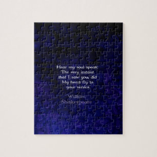 William Shakespeare Romantic Love Quote Legpuzzel