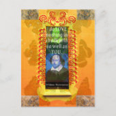 William Shakespeare Romantisch LIEFDE Citaat Briefkaart (Voorkant)