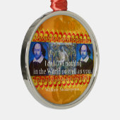 William Shakespeare Romantisch LIEFDE Citaat Metalen Ornament (Rechts)