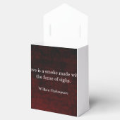 William Shakespeare Romeo en Juliet LOVE Quote Bedankdoosjes (Geopend)