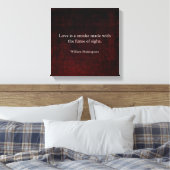 William Shakespeare Romeo en Juliet LOVE Quote Canvas Afdruk (Insitu (Slaapkamer))