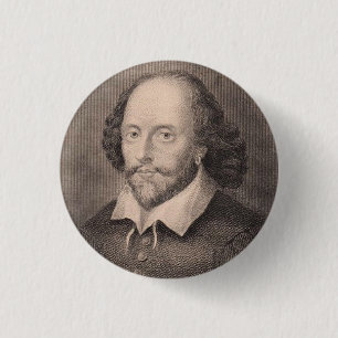 William Shakespeare Ronde Button 3,2 Cm