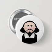 William Shakespeare Ronde Button 5,7 Cm (Voorkant /achterkant)