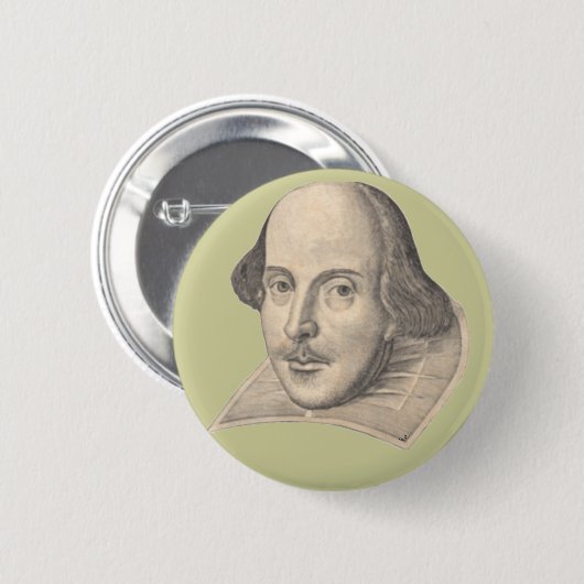 William Shakespeare Ronde Button 5,7 Cm (Voorkant /achterkant)