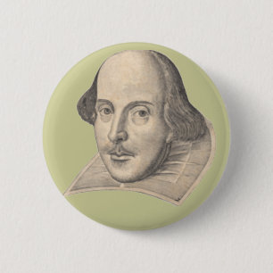 William Shakespeare Ronde Button 5,7 Cm