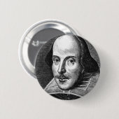 William Shakespeare Ronde Button 5,7 Cm (Voorkant /achterkant)