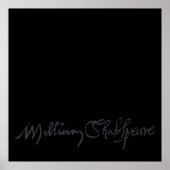 William Shakespeare Signature Poster (Voorkant)