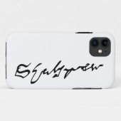 William Shakespeare signatuur Case-Mate iPhone Case (Achterkant (horizontaal))
