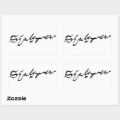 William Shakespeare signatuur Rechthoekige Sticker (Vel)