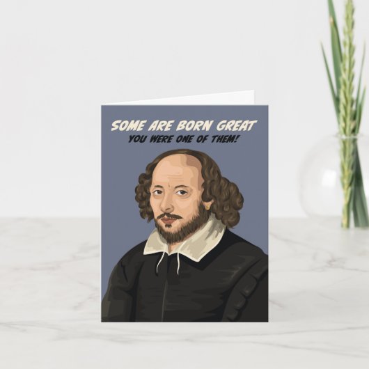 William Shakespeare: Sommigen zijn geboren op een  Kaart (Voorkant)