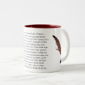 William Shakespeare Sonnet 31 Mok van twee tonen (Voorkant rechts)