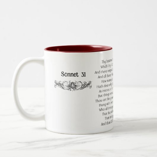 William Shakespeare Sonnet 31 Mok van twee tonen (Links)