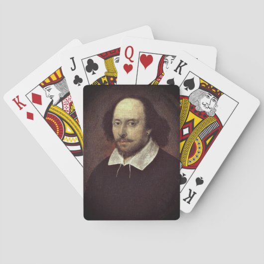 William Shakespeare-speelkaarten Pokerkaarten (Achterkant)