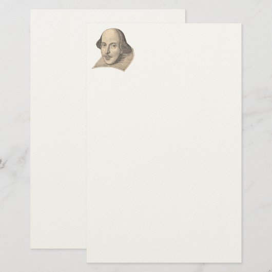 William Shakespeare Stationery Briefpapier (Voorkant / Achterkant)