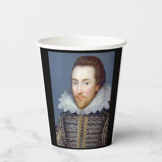 William Shakespeare Thema Papieren Bekers (Achterkant)
