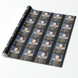 William Shakespeare Theme Wrapping Paper Cadeaupapier