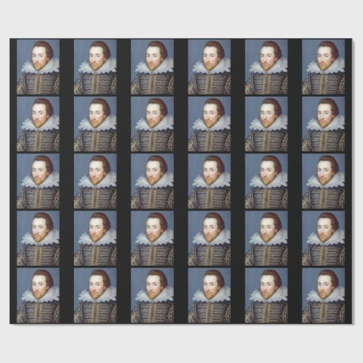 William Shakespeare Theme Wrapping Paper Cadeaupapier (Vlak)