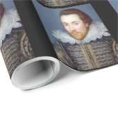 William Shakespeare Theme Wrapping Paper Cadeaupapier (Rol Hoek)