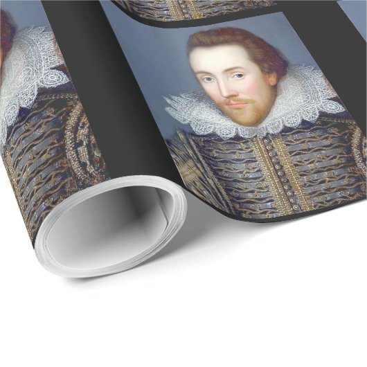 William Shakespeare Theme Wrapping Paper Cadeaupapier (Rol Hoek)