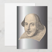 William Shakespeare Uitnodiging (Voorkant / Achterkant)
