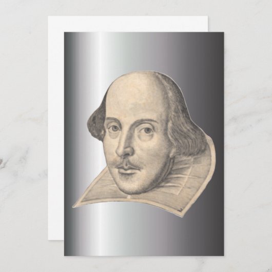 William Shakespeare Uitnodiging (Voorkant / Achterkant)