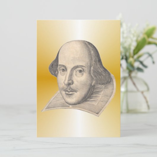 William Shakespeare Uitnodiging (Staand voorkant)