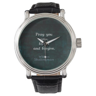 William Shakespeare vergeet het citaat en vergeeft Horloge