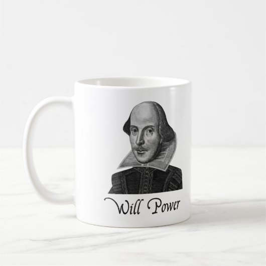 William Shakespeare Will Power Koffiemok (Links)