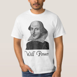 William Shakespeare Will Power T-shirt