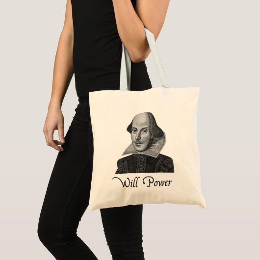 William Shakespeare Will Power Tote Bag (Voorkant (product))
