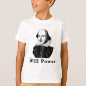 William Shakespeare WILL POWER Tshirts (Voorkant)