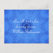 William Shakespeare Wisdom Quotation Gezegde Briefkaart (Voorkant)