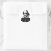 William Shakespeare With Sunglasses Ronde Sticker (Tas)