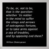 William Shakespeare's "Hamlet" Poster (Voorkant)