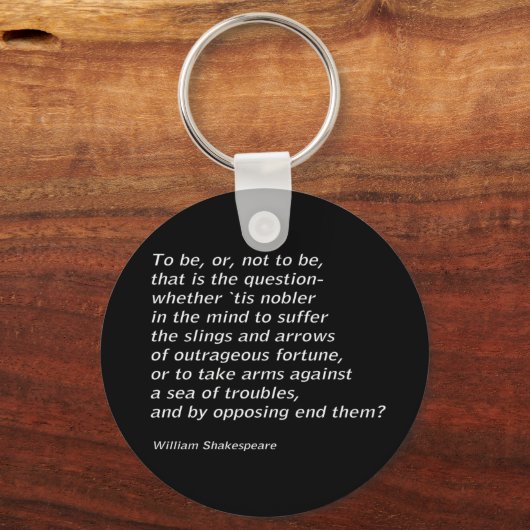 William Shakespeares `Hamlet` Sleutelhanger (Voorkant)