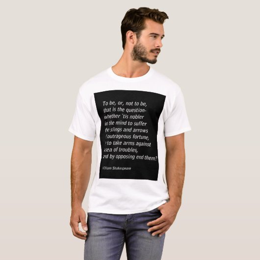 William Shakespeare's "Hamlet" T-shirt (Voorkant volledig)