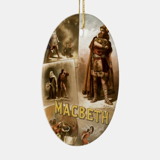 William Shakespeare's Macbeth Keramisch Ornament (Rechts)