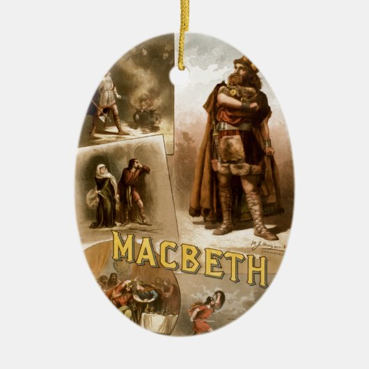 William Shakespeare's Macbeth Keramisch Ornament (Voorkant)