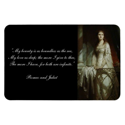 William Shakespeare's Romeo en Juliet Quote Magneet (Horizontaal)