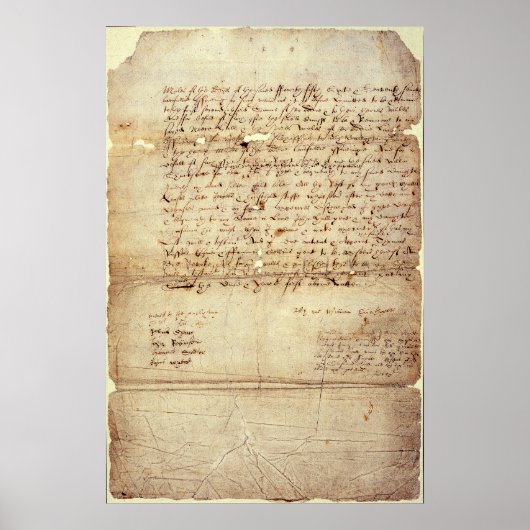 William Shakespeare's Will Poster (Voorkant)